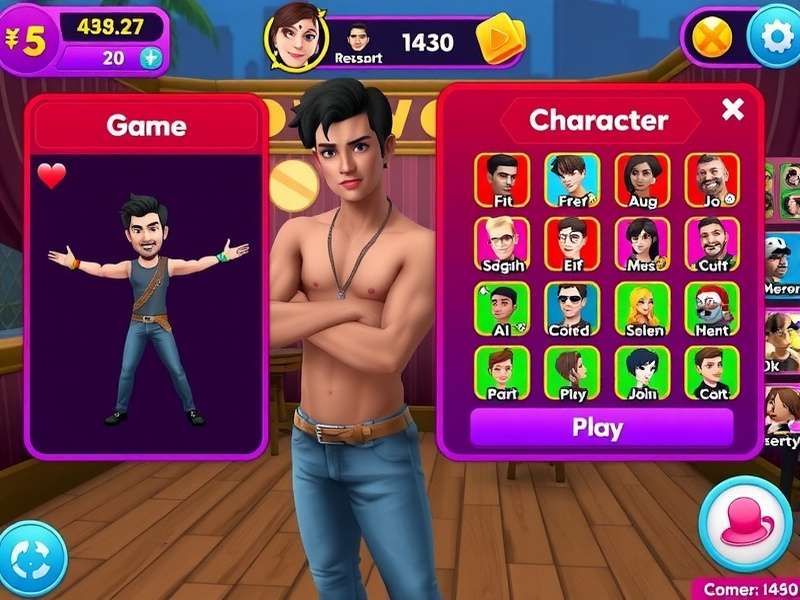 Bollywood Bash Game Interface